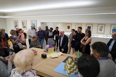 Alumni were invited to meet Jack Ginsberg at a special event when the Jack Ginsberg Centre for Book Arts opened at WAM